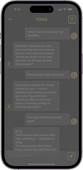 EasySport recommendation feed screen